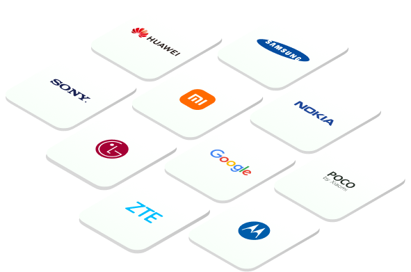 20,000+ Models of Android Phones & Tablets Supported