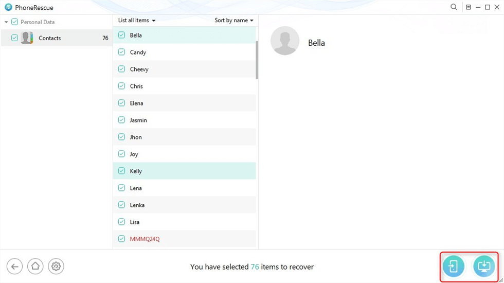 Recover Lost Contacts